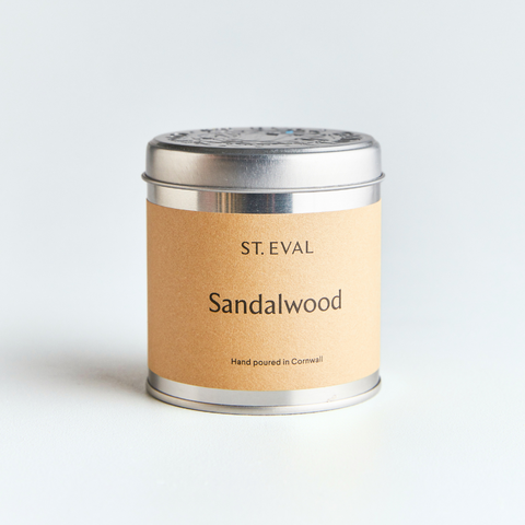 Sandalwood Scented Tin Candle