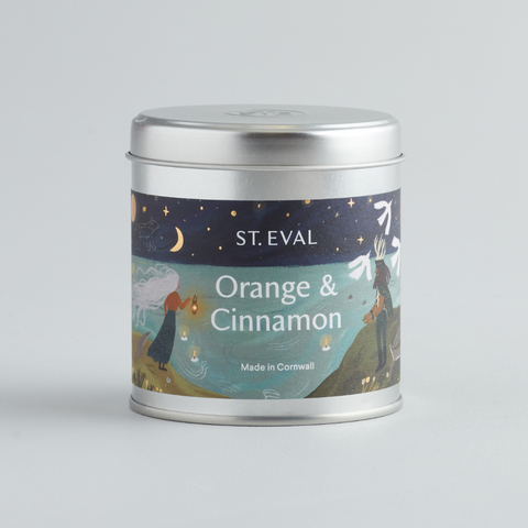 Orange & Cinnamon, Christmas Scented Tin Candle