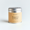 Bergamot & Nettle Scented Tin Candle