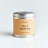 Bay & Rosemary Scented Tin Candle