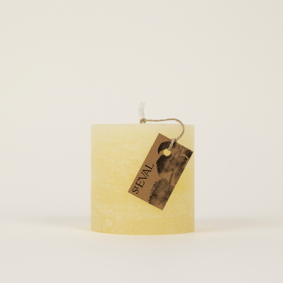 Bergamot & Nettle, Scented 3” x 3” Pillar Candle