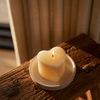 Ivory Mini Heart Candle