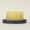 Charcoal Candle Plate, Large