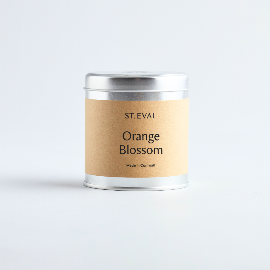 Orange Blossom, Scented Tin Candle