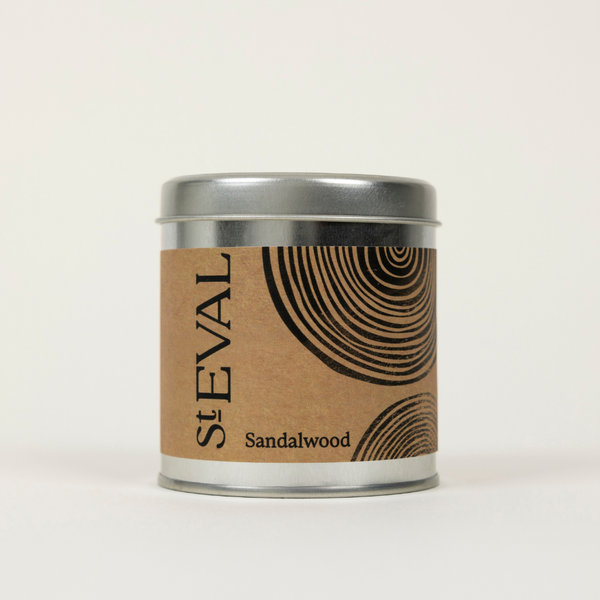 Sandalwood, Scented Tin Candle