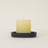 Charcoal Candle Plate, Small