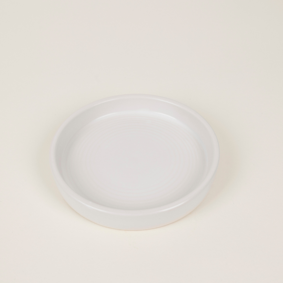 White Candle Plate, Small